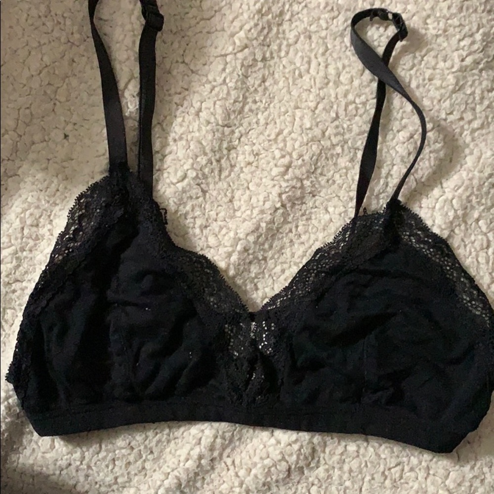 Black Bralette with lace